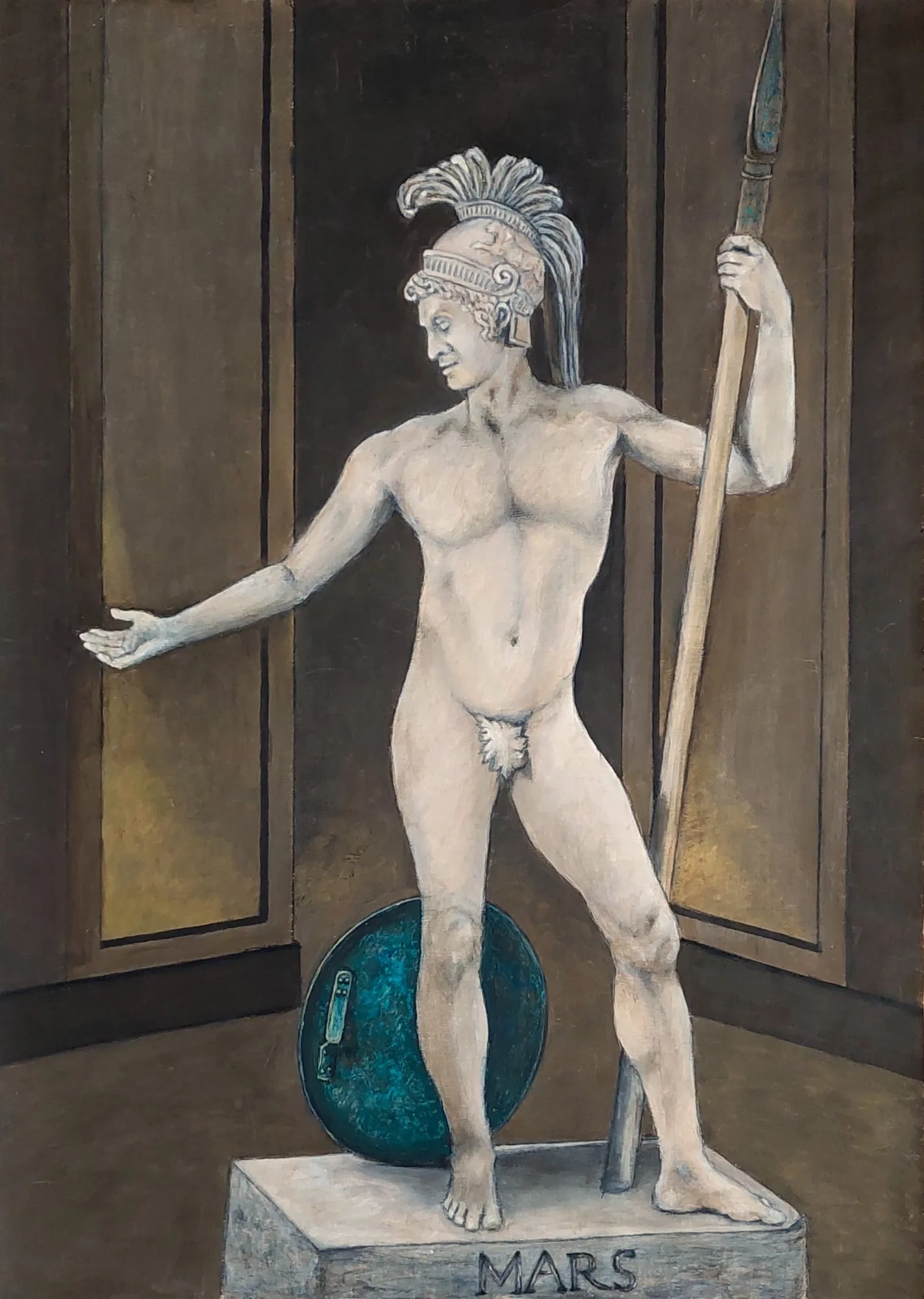 Slika „Mars“, akril na papiru, 56 × 78 cm, Biljana Skrobonja