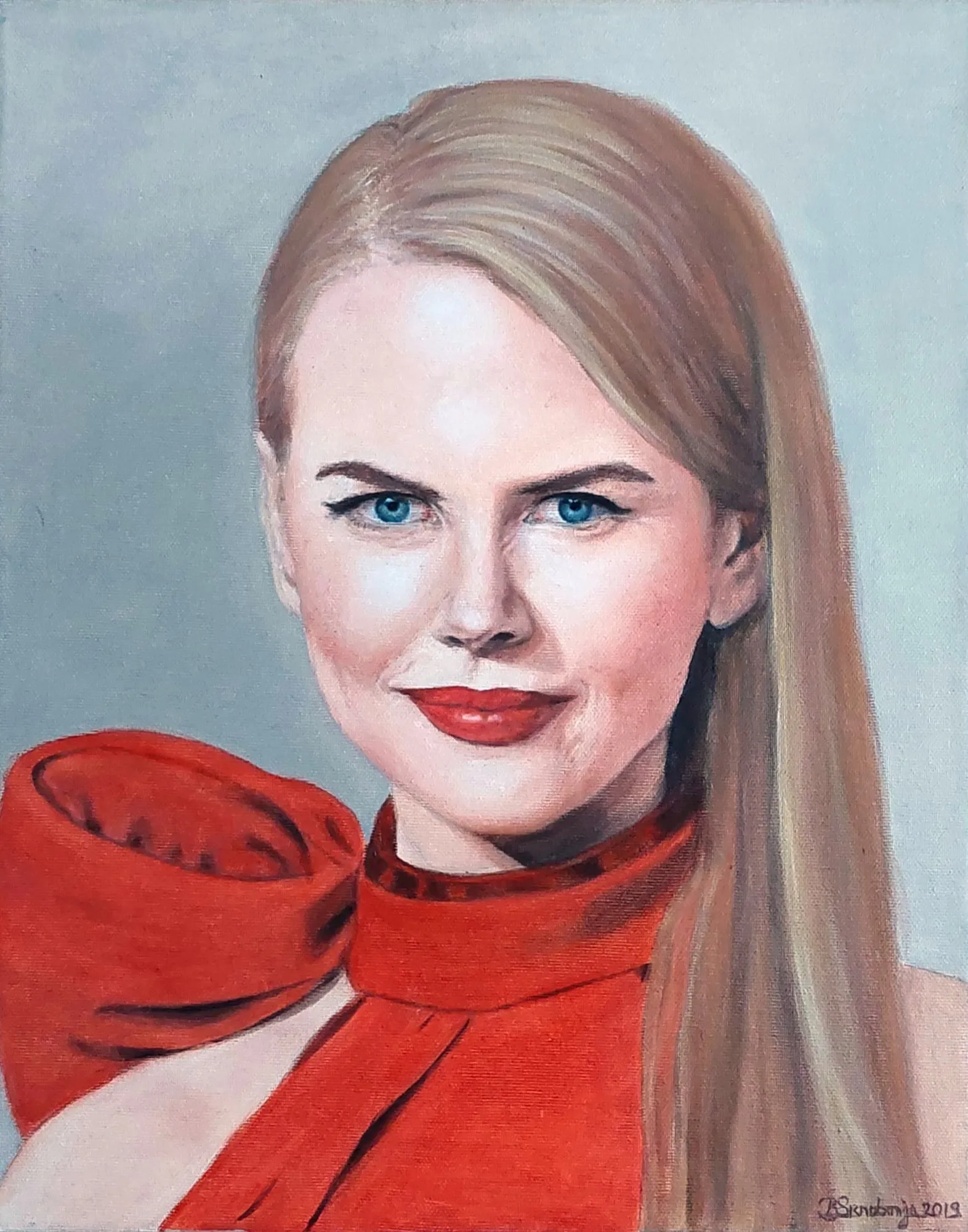 Slika „Nikol Kidman“, ulje na platnu, 35 × 45 cm, Biljana Skrobonja