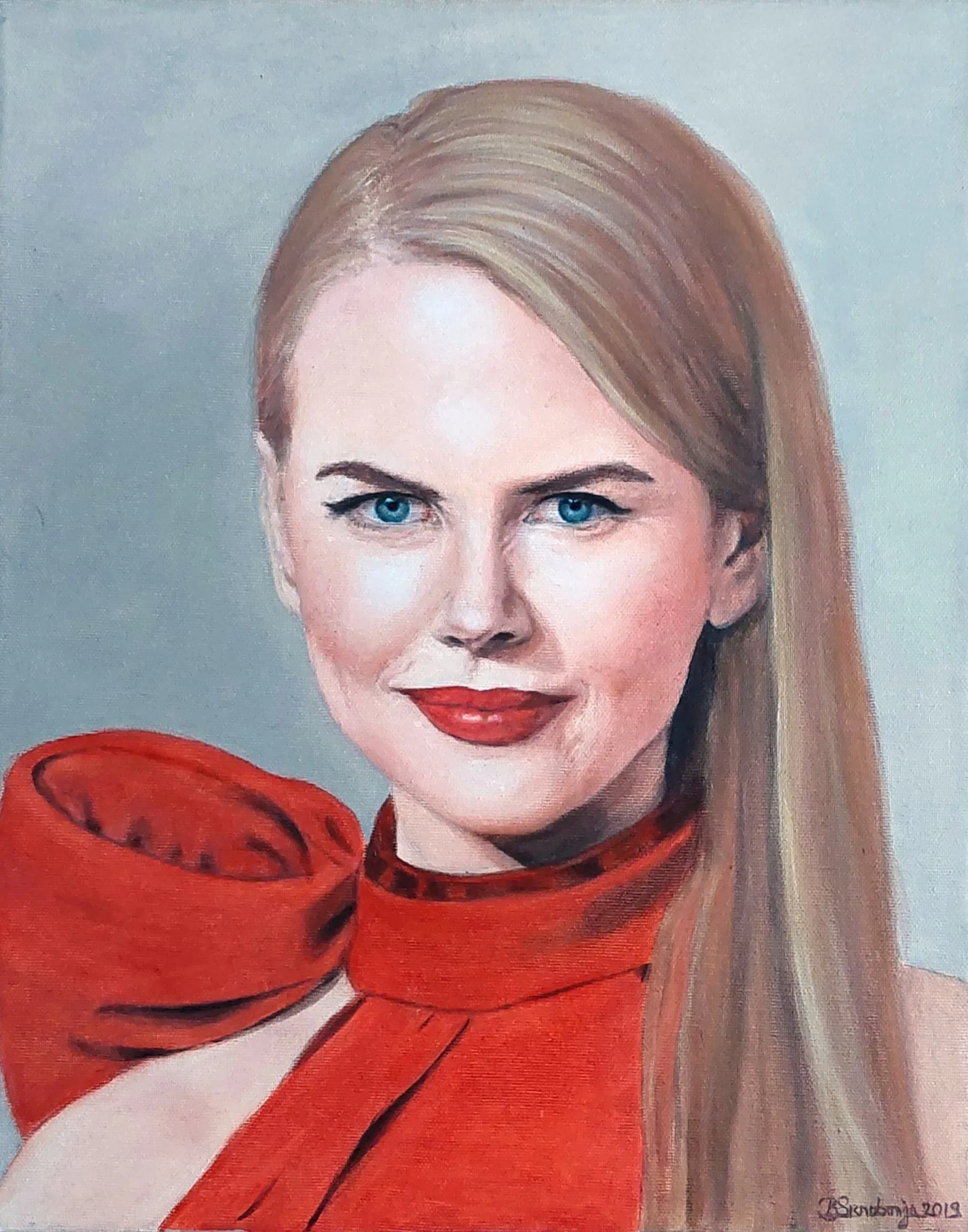Slika „Nikol Kidman“, ulje na platnu, 35 × 45 cm, Biljana Skrobonja