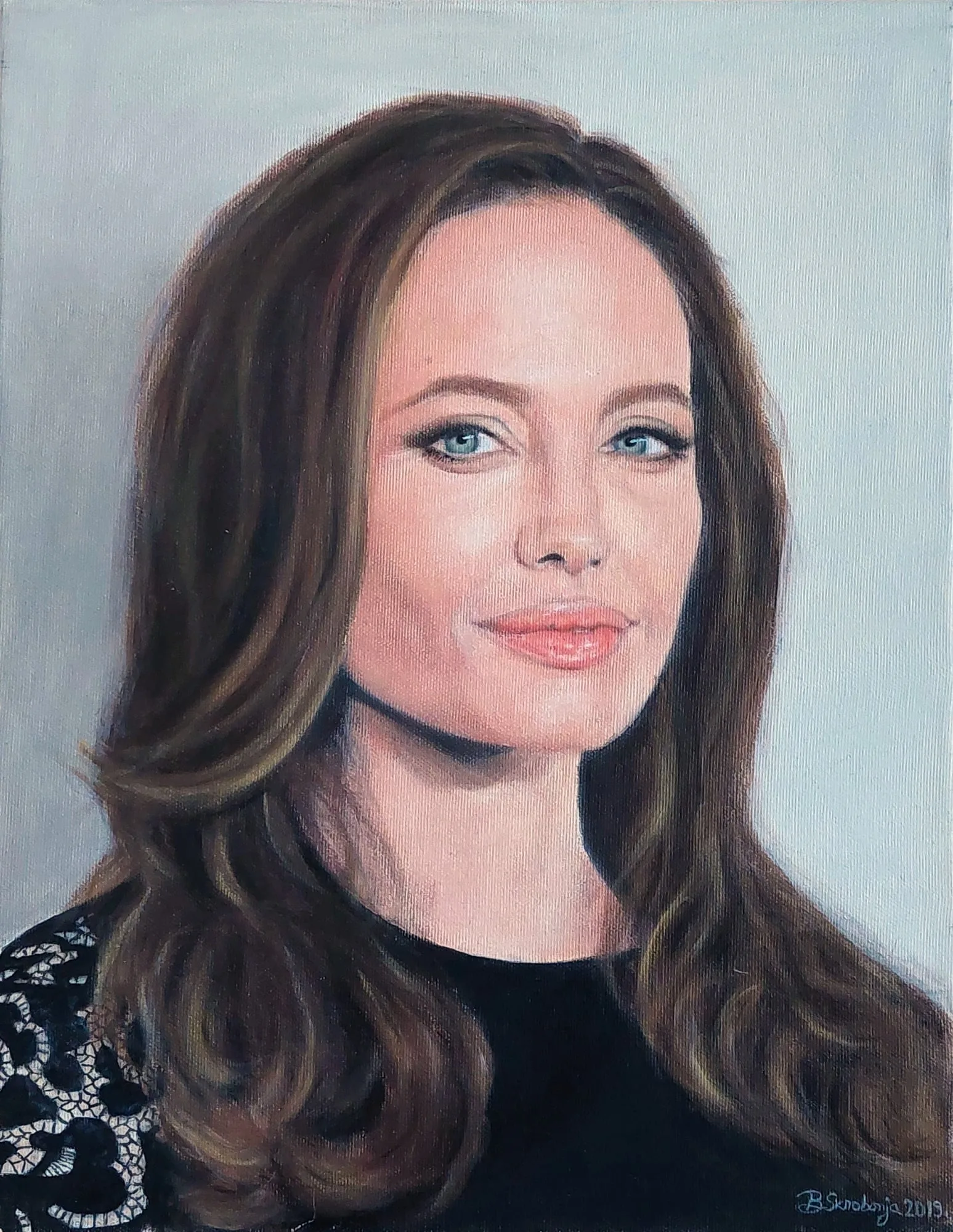 Slika „Portret“, ulje na platnu, 35 × 45 cm, Biljana Skrobonja