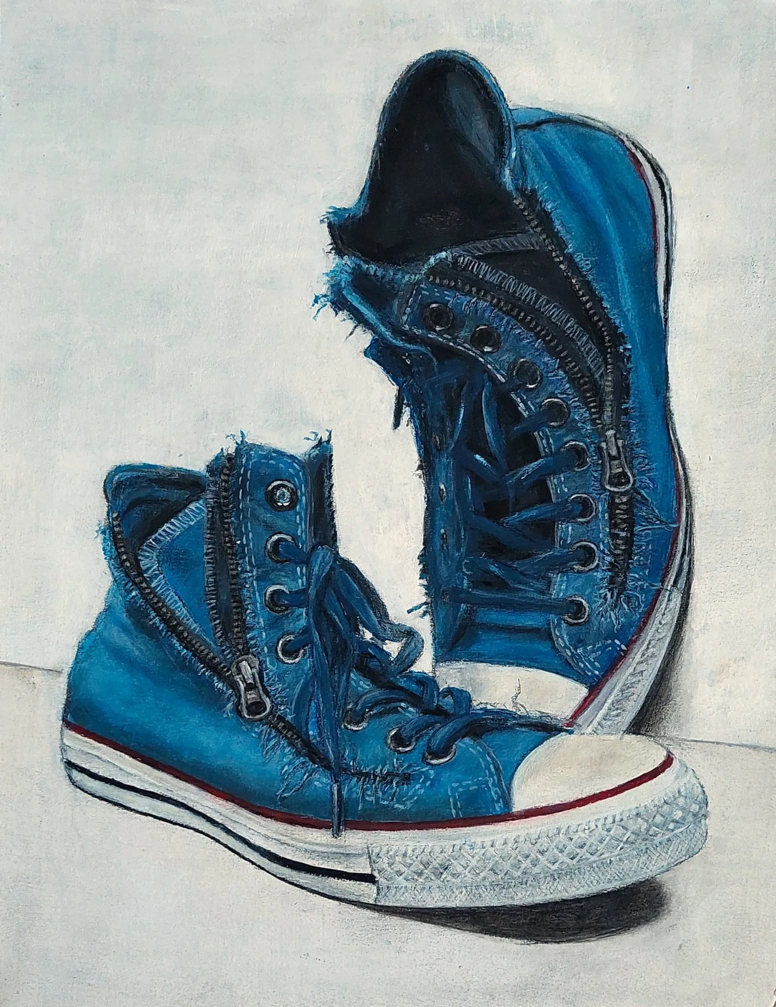 Slika „Starke“, akril na papiru, 23 × 30 cm, Biljana Skrobonja