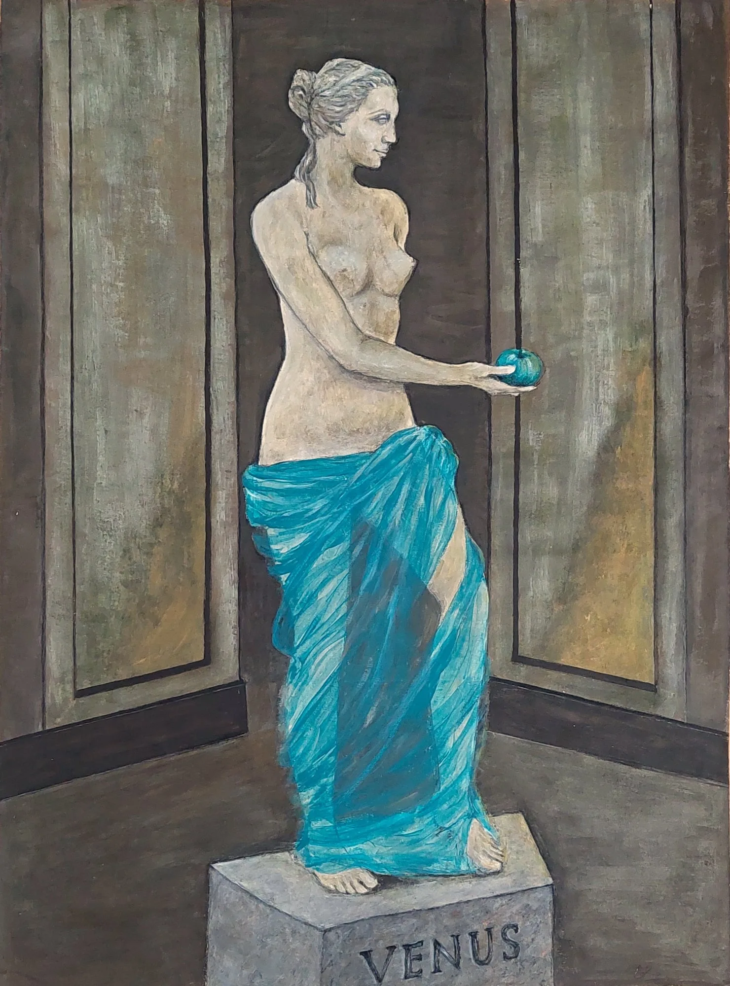 Slika „Venera“, akril na papiru, 53 × 72 cm, Biljana Skrobonja