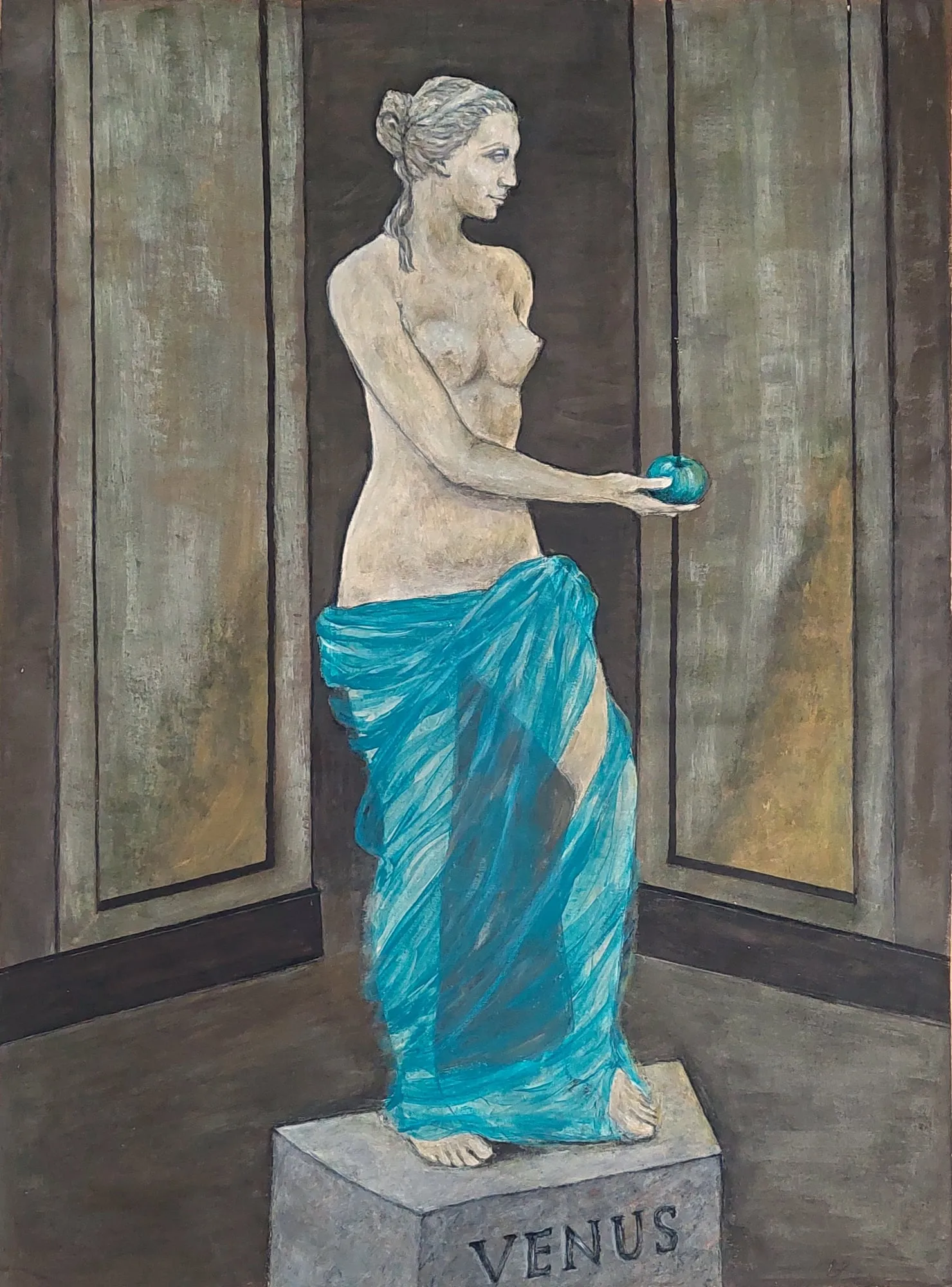 Slika „Venera“, akril na papiru, 53 × 72 cm, Biljana Skrobonja